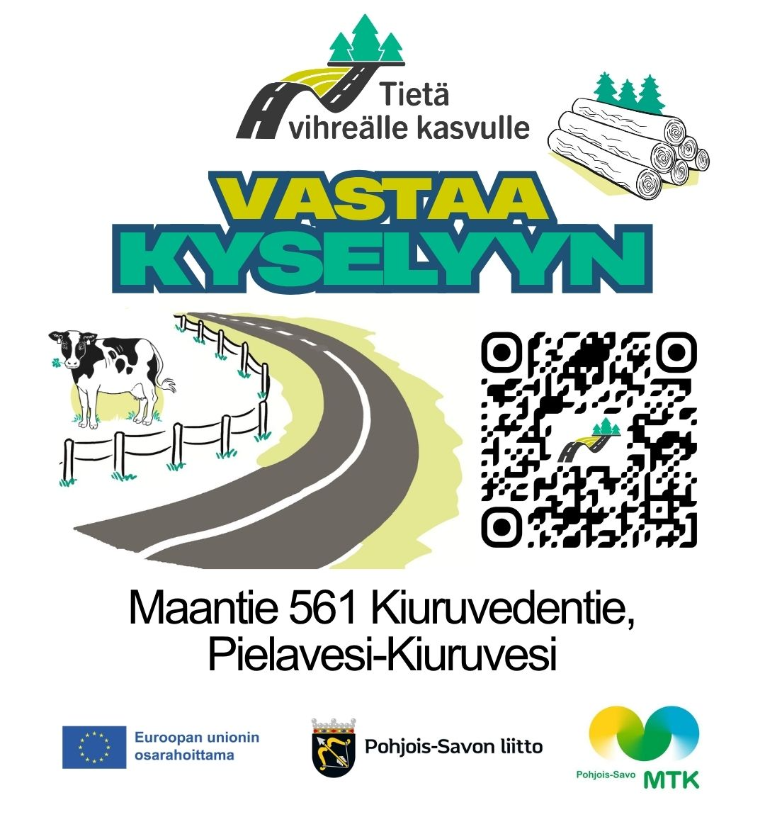 Skannaamalla QR-koodin, pääset avaamaan kyselyn ja vastaamaan siihen.
